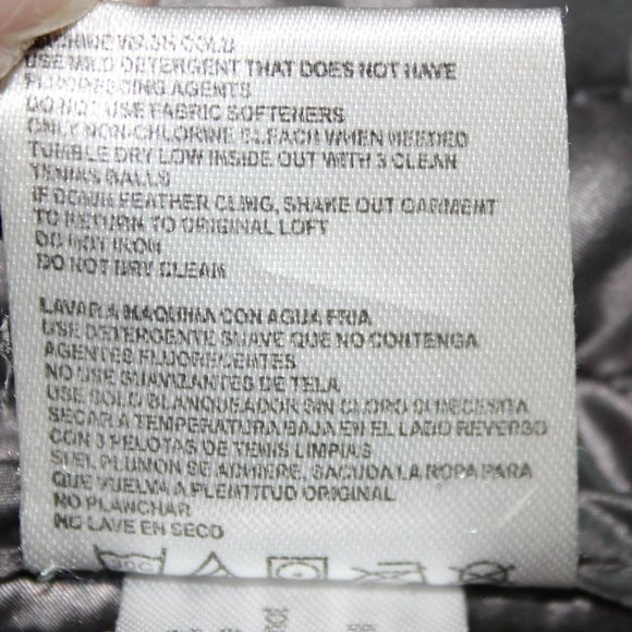 Andrew Marc Premium Down Packable Quilted Navy Hooded Full Zip Puffer Jacket ~S~ - Picture 11 of 12